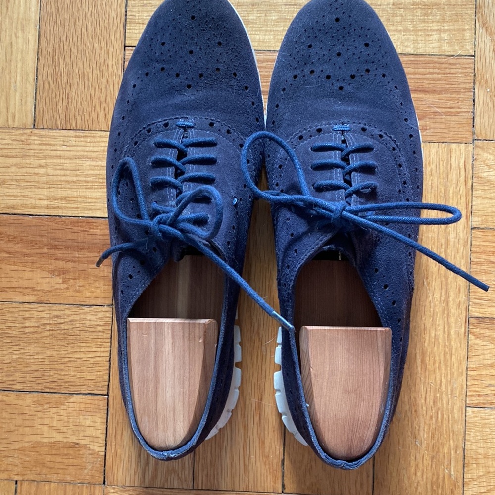 Cole Hahn Zerogrand suede Oxfords